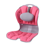 Maxbell Back Posture Corrector Back and Support for Home Desk Office Home Floor Seat Pink