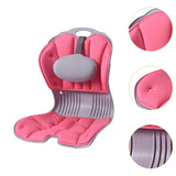 Maxbell Back Posture Corrector Back and Support for Home Desk Office Home Floor Seat Pink