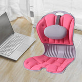 Maxbell Back Posture Corrector Back and Support for Home Desk Office Home Floor Seat Pink