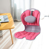 Maxbell Back Posture Corrector Back and Support for Home Desk Office Home Floor Seat Pink