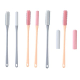 Maxbell Toe Cleaning Brush Lotion Applicator for Foot Cleaning Bath Brush Foot Brush Gray Set