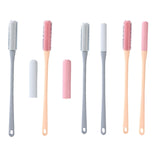 Maxbell Toe Cleaning Brush Lotion Applicator for Foot Cleaning Bath Brush Foot Brush Gray Set