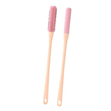 Maxbell Toe Cleaning Brush Lotion Applicator for Foot Cleaning Bath Brush Foot Brush Pink Set