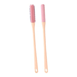 Maxbell Toe Cleaning Brush Lotion Applicator for Foot Cleaning Bath Brush Foot Brush Pink Set