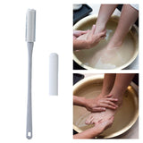 Maxbell Toe Cleaning Brush Lotion Applicator for Foot Cleaning Bath Brush Foot Brush Gray With Head