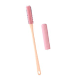 Maxbell Toe Cleaning Brush Lotion Applicator for Foot Cleaning Bath Brush Foot Brush Pink With Head