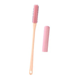 Maxbell Toe Cleaning Brush Lotion Applicator for Foot Cleaning Bath Brush Foot Brush Pink With Head