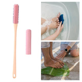 Maxbell Toe Cleaning Brush Lotion Applicator for Foot Cleaning Bath Brush Foot Brush Pink With Head