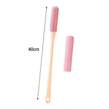 Maxbell Toe Cleaning Brush Lotion Applicator for Foot Cleaning Bath Brush Foot Brush Pink With Head