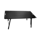 Maxbell Folding Table Furniture Stable Aluminum Alloy Patio Desk for Yard Garden BBQ Black