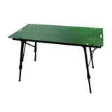 Maxbell Folding Table Furniture Stable Aluminum Alloy Patio Desk for Yard Garden BBQ Green