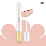 Maxbell 2 in 1 Foundation and Concealer Liquid Portable Full Coverage Built in Brush natural color