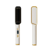 Maxbell Hair Straightener Comb 2 in 1 Heated Hair Straightener Comb for Gifts Beauty white