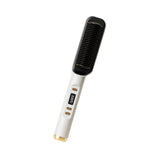 Maxbell Hair Straightener Comb 2 in 1 Heated Hair Straightener Comb for Gifts Beauty white