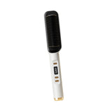 Maxbell Hair Straightener Comb 2 in 1 Heated Hair Straightener Comb for Gifts Beauty white
