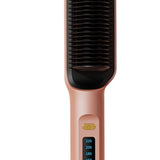 Maxbell Hair Straightener Comb 2 in 1 Heated Hair Straightener Comb for Gifts Beauty pink