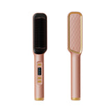 Maxbell Hair Straightener Comb 2 in 1 Heated Hair Straightener Comb for Gifts Beauty pink