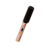 Maxbell Hair Straightener Comb 2 in 1 Heated Hair Straightener Comb for Gifts Beauty pink