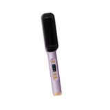 Maxbell Hair Straightener Comb 2 in 1 Heated Hair Straightener Comb for Gifts Beauty violet