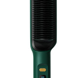 Maxbell Hair Straightener Comb 2 in 1 Heated Hair Straightener Comb for Gifts Beauty green