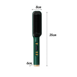 Maxbell Hair Straightener Comb 2 in 1 Heated Hair Straightener Comb for Gifts Beauty green