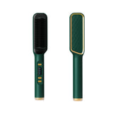 Maxbell Hair Straightener Comb 2 in 1 Heated Hair Straightener Comb for Gifts Beauty green