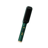 Maxbell Hair Straightener Comb 2 in 1 Heated Hair Straightener Comb for Gifts Beauty green