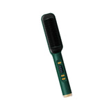 Maxbell Hair Straightener Comb 2 in 1 Heated Hair Straightener Comb for Gifts Beauty green