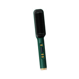 Maxbell Hair Straightener Comb 2 in 1 Heated Hair Straightener Comb for Gifts Beauty green