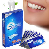 Maxbell 14 Pieces Tooth Whitening Strips Sturdy Easy to Use for Travel Dating Office