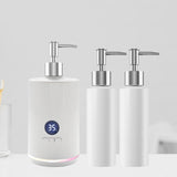 Maxbell Single Bottle Oil Heater Multifunction Lotion Dispenser for Cream Lotion White