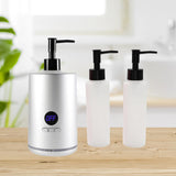 Maxbell Single Bottle Oil Heater Multifunction Lotion Dispenser for Cream Lotion Silver