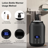 Maxbell Single Essential Oil Bottle Heater Adjustable Professional Oil Bottle Warmer Black