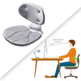 Maxbell Ergonomic Back Support Chair Portable Lumbar Support Posture Corrector Chair Gray