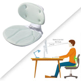 Maxbell Ergonomic Back Support Chair Portable Lumbar Support Posture Corrector Chair Light Green