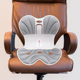 Maxbell Posture Correction Cushion Waist Support for Children Women Men Office Chair white