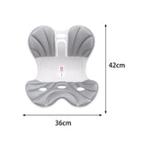 Maxbell Posture Correction Cushion Waist Support for Children Women Men Office Chair white