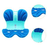 Maxbell Posture Correction Cushion Waist Support for Children Women Men Office Chair blue