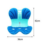 Maxbell Posture Correction Cushion Waist Support for Children Women Men Office Chair blue