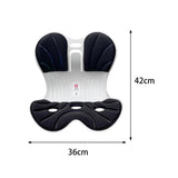 Maxbell Posture Correction Cushion Waist Support for Children Women Men Office Chair black