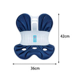 Maxbell Posture Correction Cushion Waist Support for Children Women Men Office Chair dark blue