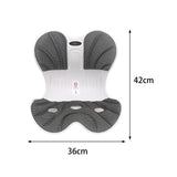 Maxbell Posture Correction Cushion Waist Support for Children Women Men Office Chair dark gray