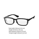Maxbell Eyes Glasses Frame for Dry Eyes Classic Eyeglasses for Leisure Holiday Adult Black