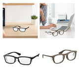 Maxbell Eyes Glasses Frame for Dry Eyes Classic Eyeglasses for Leisure Holiday Adult Black