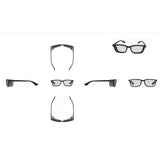 Maxbell Eyes Glasses Frame for Dry Eyes Classic Eyeglasses for Leisure Holiday Adult Black