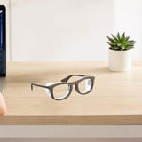 Maxbell Eyes Glasses Frame for Dry Eyes Classic Eyeglasses for Leisure Holiday Adult Brown
