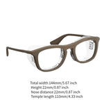 Maxbell Eyes Glasses Frame for Dry Eyes Classic Eyeglasses for Leisure Holiday Adult Brown