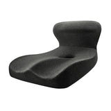 Maxbell Memory Foam Seat Cushion Student Pad Car Seat Back Support Sitting Chair Pillow Dark Gray