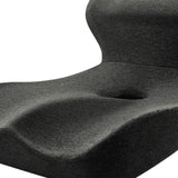 Maxbell Memory Foam Seat Cushion Student Pad Car Seat Back Support Sitting Chair Pillow Dark Gray