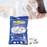 Maxbell Compressed Towels Cloth Portable Compressed Cotton Towel for Gym Home Hiking Blue